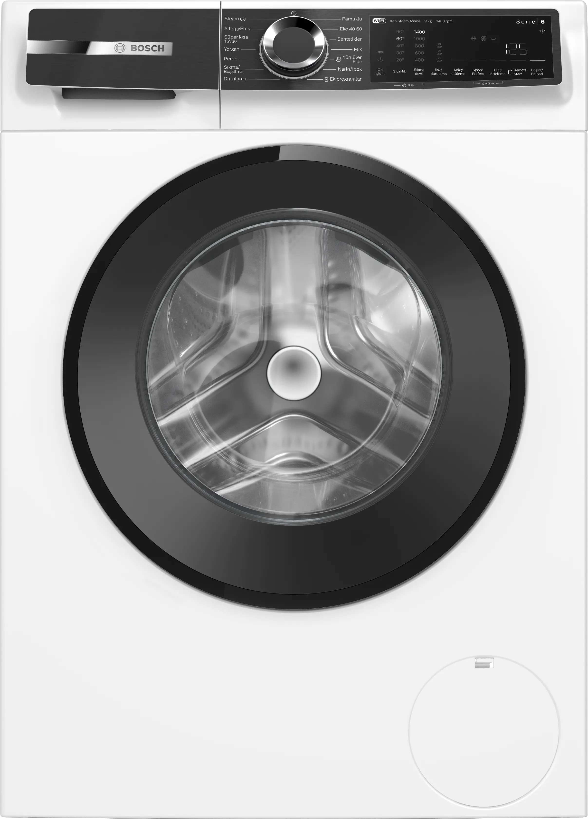 Serie 6 Çamaşır Makinesi 9 kg maks. 1400 dev./dak. - Gorsel 1
