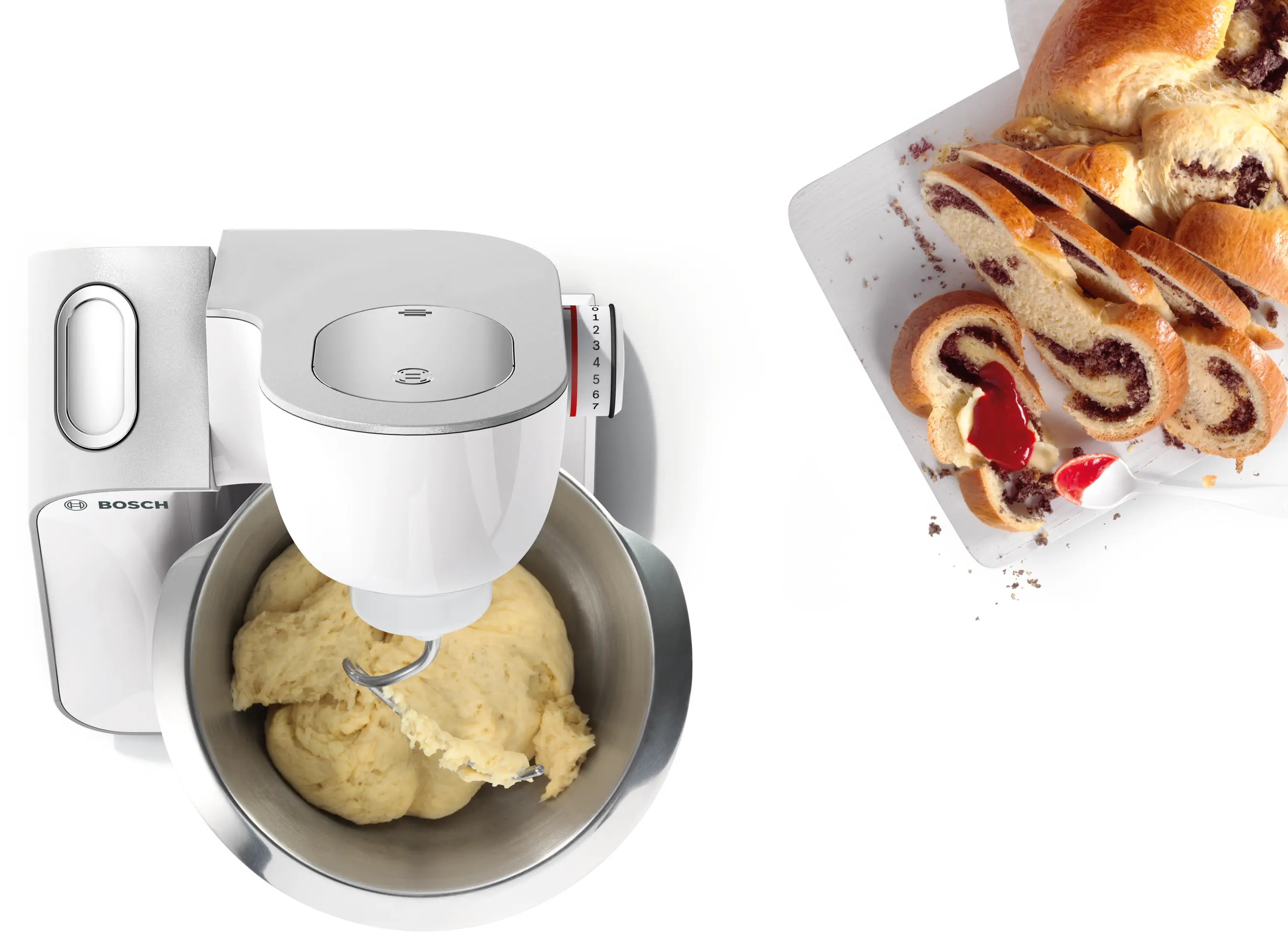 Serie 4 Mutfak Makinesi MUM 5 1000 W Beyaz, Gümüş - Gorsel 5