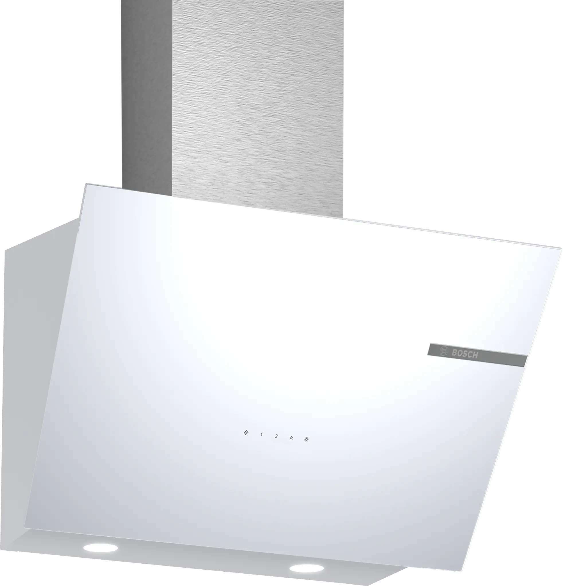 Serie 4 Duvar Tipi Davlumbaz 60 cm Beyaz Cam Yüzey, Beyaz - Gorsel 1