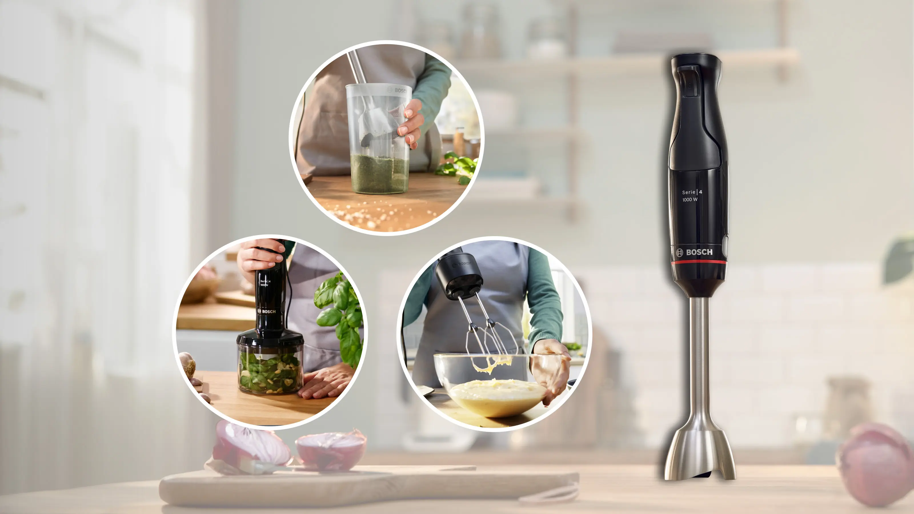 Serie 4 El Blenderı ErgoMaster 1000 W Siyah, Antrasit - Gorsel 12