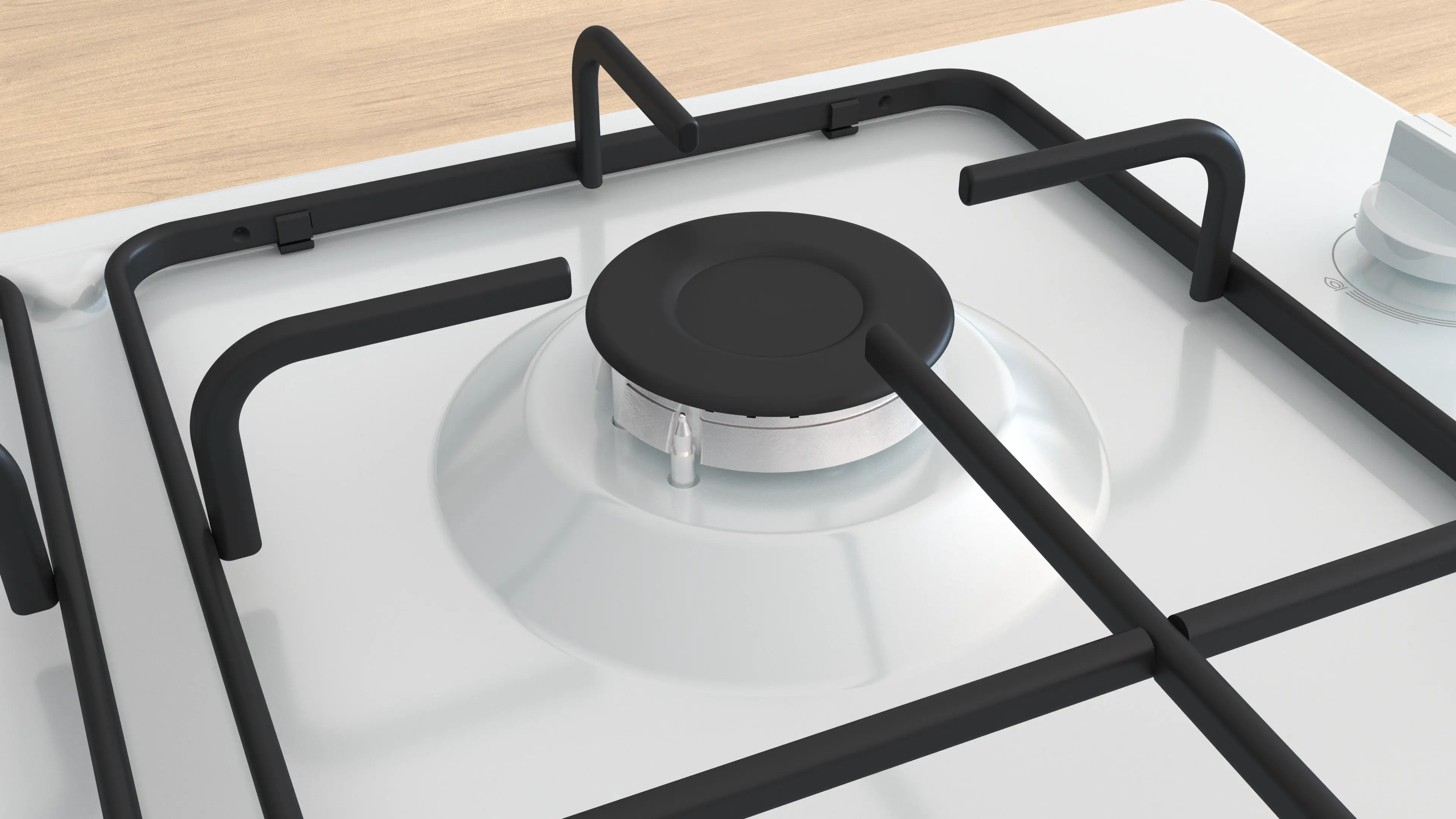 Serie 2 Gazlı Ocak 60 cm Emaye, Beyaz - Gorsel 6