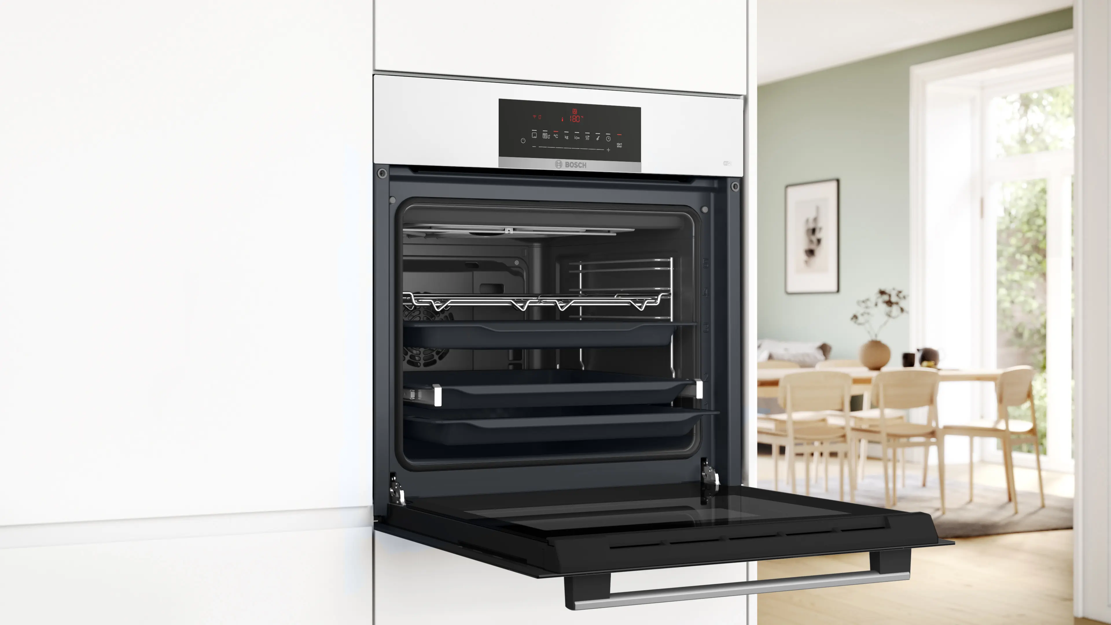 Serie 6 Ankastre Fırın 60 x 60 cm Beyaz - Gorsel 4